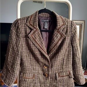 Rampage Vintage Women's Multi-Color Tweed Blazer